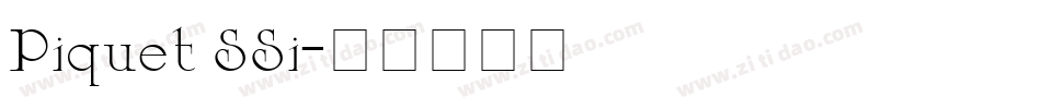 Piquet SSi字体转换